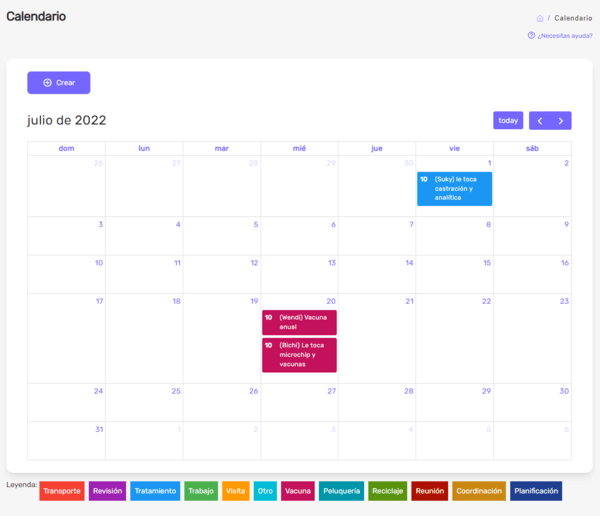 SukyCMS - Calendario