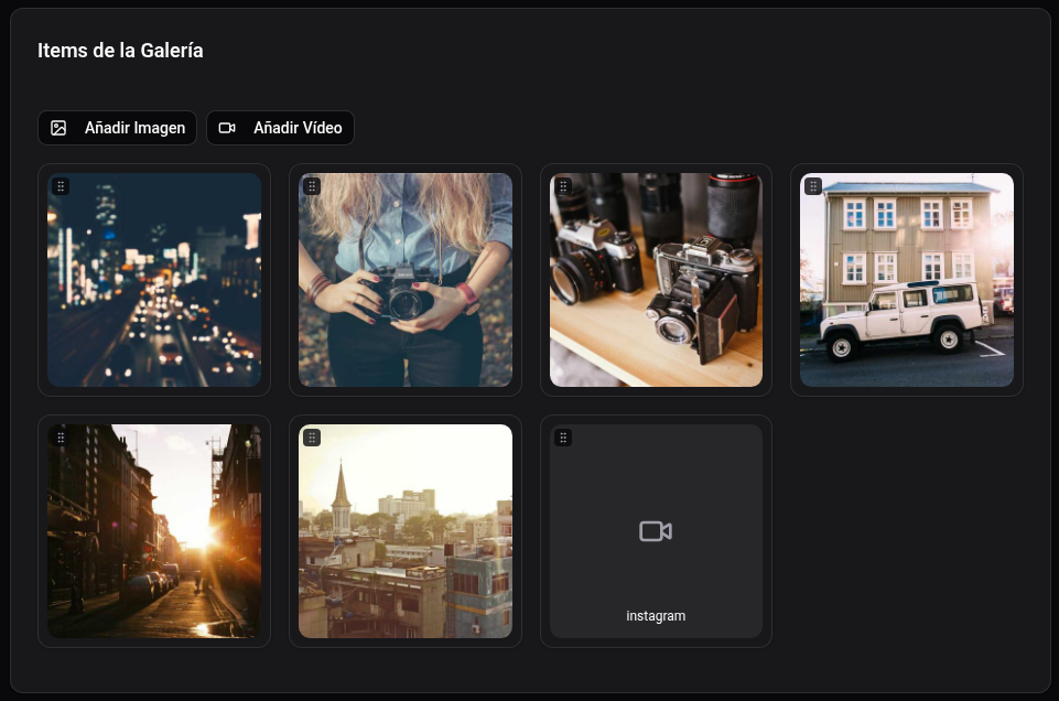 Galerías en SukyCMS Galerías en SukyCMS